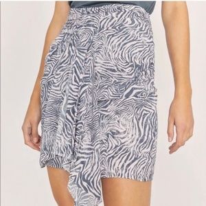IRO Siouan Zebra Mini Skirt